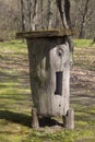 Ancient wooden beehive