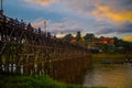 On the ancient wooden bridge is another landmark that many tourists come to visit during their holidays to take photos of the sunr