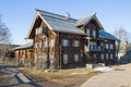 Ancient wooden building of the Sheltozero Veps Ethnographic Museum