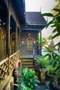 Ancient wooden building in Thai style at Ket Karam Temple