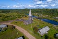 Ancient wooden church of Elijah the Prophet. Vologda region Royalty Free Stock Photo