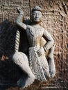 Ancient wooden crave at Golden Palace monastery in Mandalay, Myanmar