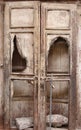 Ancient Wooden Door in the Town