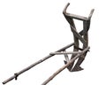 Ancient wooden plough Royalty Free Stock Photo