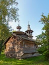 Ancient wooden Russian church. Royalty Free Stock Photo