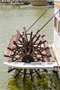 Ancient wooden ship turbine. Royalty Free Stock Photo