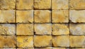 Ancient Yellow Block Wall Texture Collage For Maps And Backgrounds Royalty Free Stock Photo
