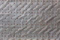 Ancient zinc door texture background with fishscale pattern Royalty Free Stock Photo