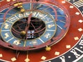 Ancient zodiacal clock Royalty Free Stock Photo