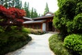 Ancinet buildings in Xihu lake park Royalty Free Stock Photo