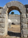 Ancinet greek  theater of dodoni in ioannina perfecture  greece Royalty Free Stock Photo