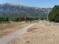 Ancinet greek  theater of dodoni in ioannina perfecture  greece Royalty Free Stock Photo