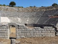 Ancinet greek  theater of dodoni in ioannina perfecture  greece Royalty Free Stock Photo