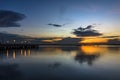 Ancol port in the morning, jakarta indonesia Royalty Free Stock Photo