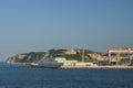 View of FINCANTIERI shipyard, a ship building and repairing company Royalty Free Stock Photo