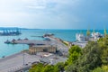 Ancona, Italy, September 26, 2021: Fincantieri dock in the port Royalty Free Stock Photo