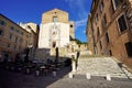 ANCONA, MARCHE - AUGUST 16, 2022: Ancona main square with San Domenico church, Marche, Italy Royalty Free Stock Photo