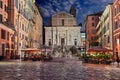 Ancona, Marche, Italy: Plebiscito square in the downtown of the city Royalty Free Stock Photo