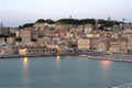 Ancona port, Italy, Mediterranean, sunset Royalty Free Stock Photo