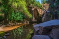 Ancos waterfall in Sintra Royalty Free Stock Photo