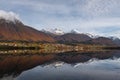 Andalsnes Norway on Distant Shore Across Water Royalty Free Stock Photo