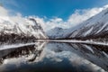 Andalsnes, Norway. Mountain lake with no wind Royalty Free Stock Photo