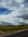 Andalucia Countryside on Dramstic Sky