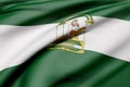 Andalucia flag Royalty Free Stock Photo