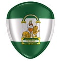 Andalucia flag icon Royalty Free Stock Photo