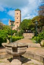 Andalusian gardens in Udayas kasbah Rabat Morocco North Africa