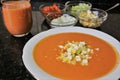 Andalusian gazpacho Andalusian and Spanish cuisine Royalty Free Stock Photo