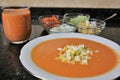 Andalusian gazpacho Andalusian and Spanish cuisine Royalty Free Stock Photo