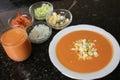 Andalusian gazpacho Andalusian and Spanish cuisine Royalty Free Stock Photo