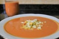 Andalusian gazpacho Andalusian and Spanish cuisine Royalty Free Stock Photo