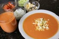 Andalusian gazpacho Andalusian and Spanish cuisine Royalty Free Stock Photo