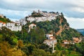 Andalusian white village pueblo blanco Casares, Andalusia, Spain Royalty Free Stock Photo