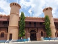 The andaman cellular jail front side gate view without people.