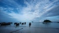 Andaman crystal sea white sand beach at lipe island Royalty Free Stock Photo