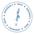 Andaman Islands map sticker.