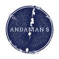 Andaman Islands vector map.