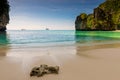 Andaman Sea, beautiful bay and rocks, island of Hong Royalty Free Stock Photo