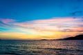 Andaman sea sunset background on the sky Royalty Free Stock Photo