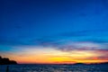 Andaman sea sunset background on the sky Royalty Free Stock Photo