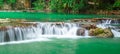 Andaman Thailand outdoor photography of waterfall in rain jungle forest. Trees, PHUKET, Royalty Free Stock Photo