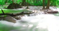 Andaman Thailand outdoor photography of waterfall in rain jungle forest. Trees, PHUKET, Royalty Free Stock Photo