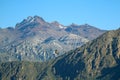 An Andean Condor Flying over the Colca Canyon, the Highland in Arequipa Region of Peru Royalty Free Stock Photo