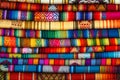 Andean Fabrics, Otavalo Market, Ecuador Royalty Free Stock Photo