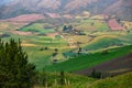 Andean landscape, cultivated fields Royalty Free Stock Photo