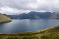 Andean mountain lake near Otavalo, Ecuador