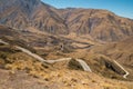 Andean mountain pass road